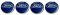4pcs Wheel center caps, blue FORD 60mm