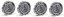 4pcs Wheel center caps MERCEDES BENZ 75mm black chrome A1704000025