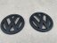 VW POLO 6R (2009-2013) front and rear emblem, logo (11,2cm a 12,4cm) - matte black