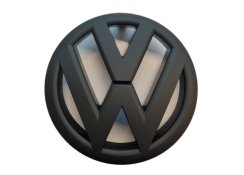 VW GOLF VI (2008-2014) badge op de voorkant, logo (13,5 cm) - zwart mat