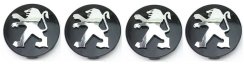 4pcs Wheel center caps PEUGEOT 60mm black 542106