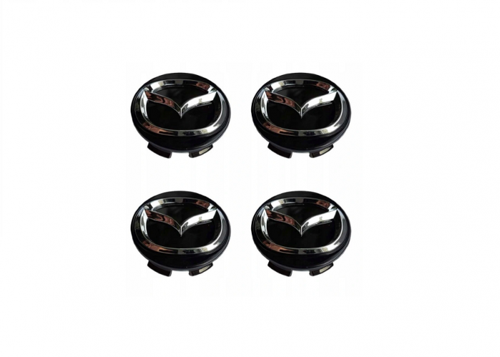 Wheel center cap MAZDA 52mm glossy black D07A37190