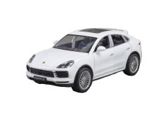 Porsche Cayenne Metallmodell Spielzeug Batterie Lichter Sound 1:24 Weiß