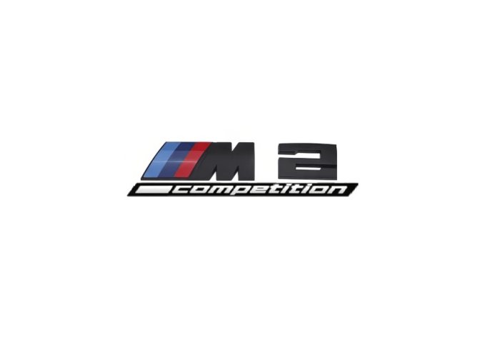 BMW M 2 competetion Schriftzug 130mm Schwarz