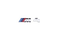 BMW M 4 lettering 80mm silver