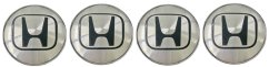 4pcs Wheel center caps HONDA 60mm silver black