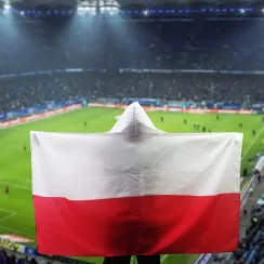 Bandera original con capucha (150x90cm, 3x5ft) - Polonia