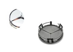 Hjul mittkapsel MERCEDES BENZ 75mm krom B66470202
