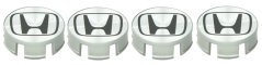 4pcs Wheel center caps HONDA 58mm silver black 44732-S5P-A01