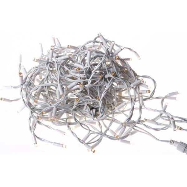 LUMA LED 210 LED Christmas light rain, 210 LEDs 5m power cable 5m IP44 cold white with a timer