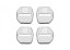 4 pcs VOLVO Protective cover for the door latch- silver