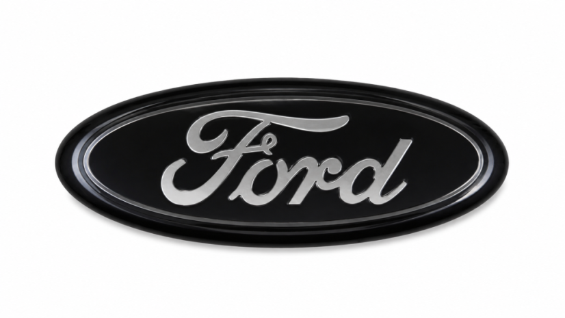 FORD emblem 143 x 60mm front and back emblem, logo - glossy black