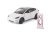 Tes model Y giocattolo in metallo modello a batteria luci suono 1:24 Bianco