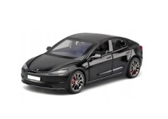 Tes Model 3 παιχνίδι μεταλλικό μοντέλο φώτα με μπαταρία ήχος 1:32 Μαύρος