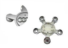 Krytky kol, pokličky na kola AUDI 135mm stříbrná 4F0601165N