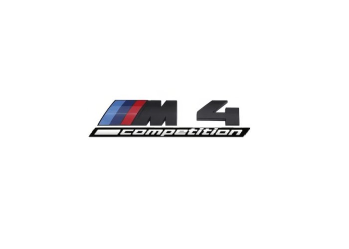 BMW M 4 competetion Schriftzug 130mm Schwarz