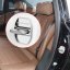 4ks MERCEDES AMG Ochranný kryt západky dveří - stříbrné