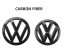 VW Volkswagen GOLF IV (MK4) 1998-2004 (11,2cm a 12,2cm) emblème avant et arrière, logo - Carbon