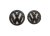 VW GOLF V MK5 (2003-2010) přední a zadní znak, logo (12,8cm a 11,3cm) - černá lesklá