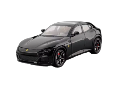 Ferrari Purosangue giocattolo in metallo modello a batteria luci suono 1:22 Nero