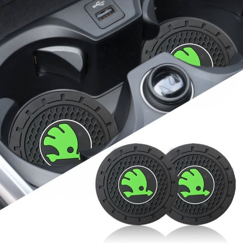 ŠKODA, 2 pcs Coasters, drink mat for the drink holder