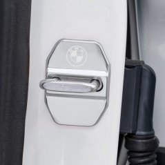 4ks BMW Ochranný kryt západky dveří - stříbrné