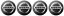 4pcs Wheel center caps NISSAN 54mm black 40342-AU510