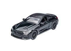 BMW M8 metalen model speelgoedbatterijverlichting klinkt 1:32 Zwart