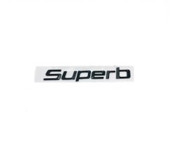 Superb inscription - black glossy 170mm