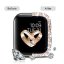 APPLE WATCH Band for Women Screen Protector Diamond Crystal Protective Case with Metal Band for iWatch Series ULTRA Black 49mm