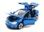 Tes model X toy metal model battery lights sound 1:32 Blue