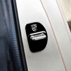 4 stuks PORSCHE PANAMERA 2010-2016 Beschermkap voor deurgrendel- zwart glanzend