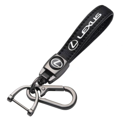 LEXUS key fob, keychain black leather