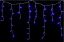 LUMA LED Christmas light rain with a flash, 310 LEDs 10m power cable 5m IP44 blue with a timer