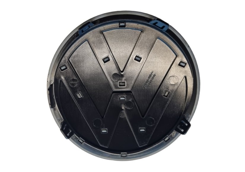 VW GOLF VIII (2019-) front badge, logo (13,7cm) - black glossy