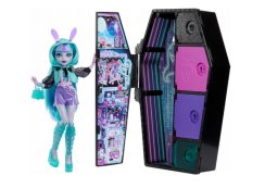 Mattel Monster High Neon Twyla baba és szekrény