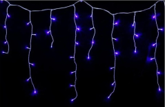 LUMA LED Christmas light rain, 310 LEDs 5m power cable 5m IP44 blue with a timer