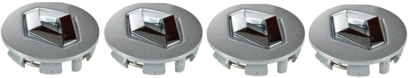 4pcs Wheel center caps RENAULT 60mm silver 7700418657