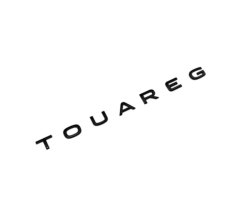 TOUAREG inscription - black glossy 305mm