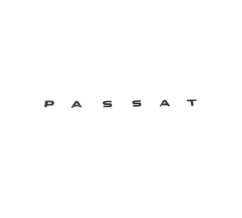 PASSAT inscription - black glossy 20x260mm