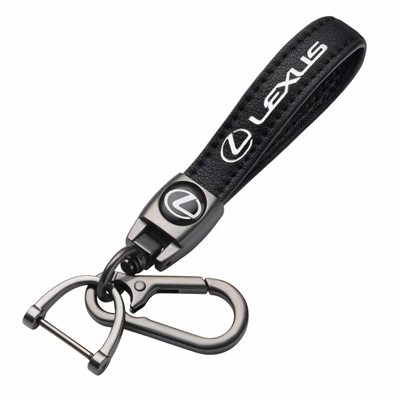 LEXUS key fob, keychain black leather