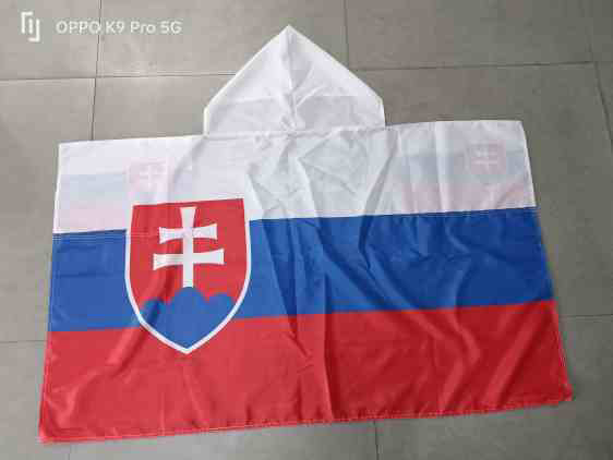 Original hooded body flag (150x90cm, 3x5ft) - Slovakia