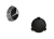 Hjul mittkapsel MERCEDES BENZ 75mm svart krom A2224002200 9040