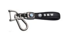 BMW key fob, keychain black leather