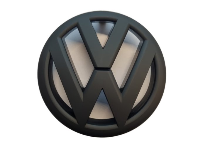 VW GOLF VI (2008-2014) etumerkki, logo (13,5 cm) - musta matta