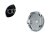 Wheel center cap AUDI 60mm black silver