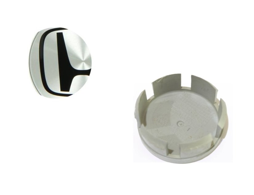 Wheel center cap HONDA 58mm silver black 44732-S5P-A01