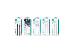 USAMS US-SJ596 kabelis USB-C į USB 15W balta pilka 100 cm
