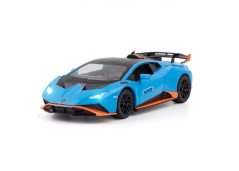 Lamborghini Huracan STO modelo de metal juguete batería luces sonido 1:24 Azul