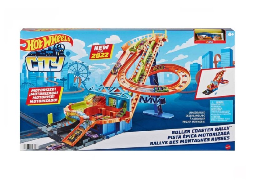 MATTEL HOT WHEELS Zmotoryzowana kolejka górska miejska